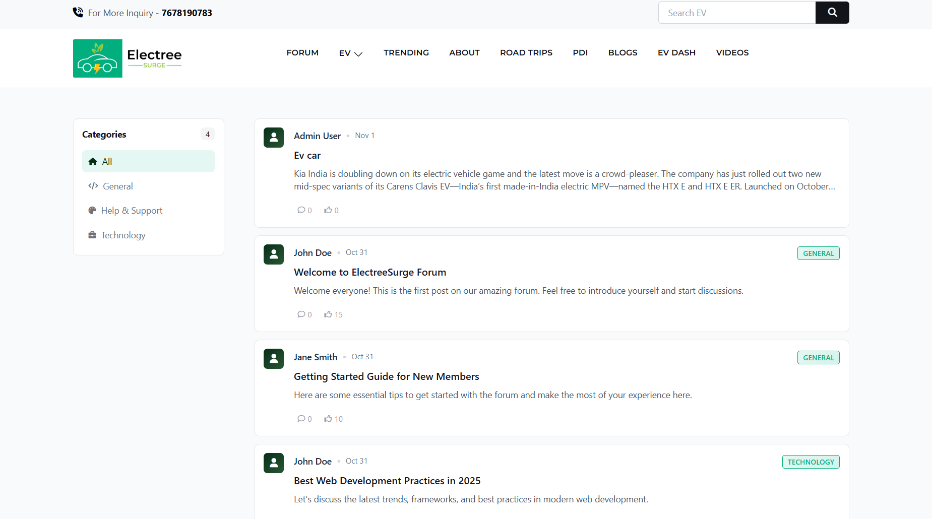 Forum Admin Dashboard